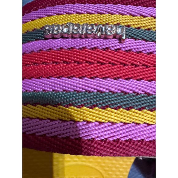 Havaianas You Malta Mix Flip Flop Sandals Orange Citrus Women's 9/10 NEW - Picture 5 of 5